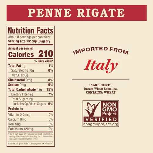 Miniatura 2 de Rao's Homemade Penne Pasta, 16 oz, tradicionalmente elaborada, calidad premium, de harina de sémola dura, troquelado de bronce tradicional