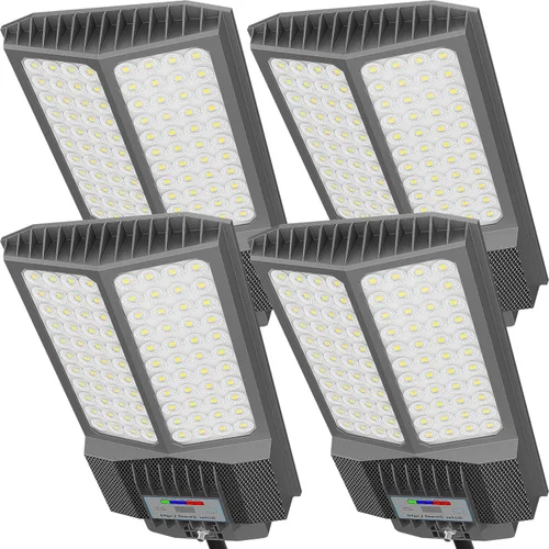 Miniatura 12 de Luz de calle solar loyoele de 8000 W para exteriores, resistente al agua, luz de calle LED solar al aire libre de 120,000 lúmenes 7000 K