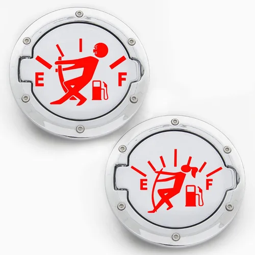 Miniatura 15 de 2 calcomanías divertidas para automóvil, calcomanías vacías para medidor de gas, gráficos de alto consumo de gas, calor y resistente al agua, no se