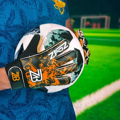 Miniatura 6 de ZABZ Guantes de portero para jóvenes, guantes de fútbol para niños, guantes de fútbol para niños, con agarre extra, protección de palma y muñeca
