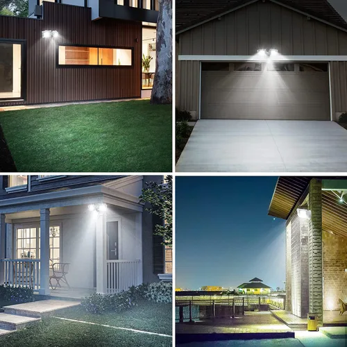 Miniatura 8 de DEWENWILS Luz de inundación LED de 5400LM del anochecer al amanecer al aire libre, 62W 5000K luz de seguridad LED con fotocélula IP65, impermeable