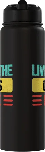 Miniatura 2 de Gris Name Stainless Steel Insulated Water Bottle Black