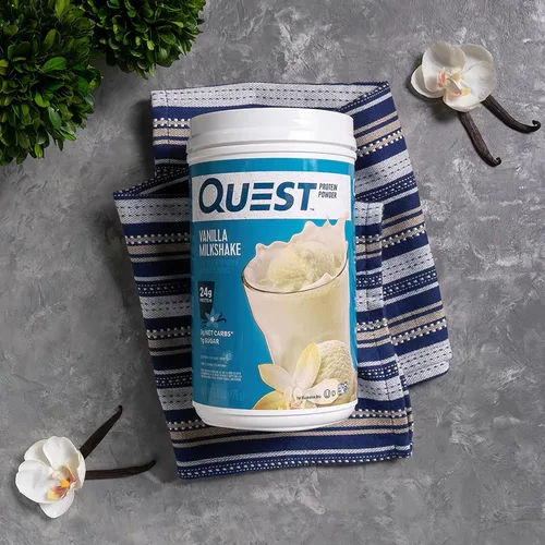 Miniatura 5 de Quest Nutrition - Proteína de batido de vainilla en polvo, 24g de proteína, 1g de azúcar, baja en carbohidratos, sin gluten, 1.6 lbs, 23 porciones