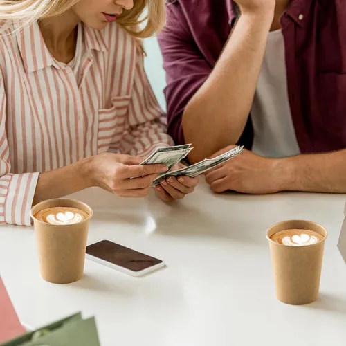 Miniatura 7 de LITOPAK Paquete de 300 Tazas de Café Desechables de 8 oz Tazas de Papel para Agua, Café, Jugo y Té, Tazas de Papel Calientes de 8 Onzas para Hogar