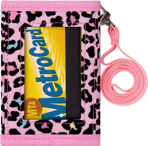 Miniatura 6 de Choco Mocha Carteras infantiles para niñas, rosa (Leopard-pink), Minimalista