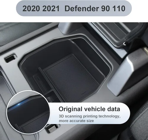 Miniatura 5 de SKTU Compatible con 2020-2024 2025 Land Rover Defender organizador de consola central 2023 2024 2025 accesorios Defender 2024 2025 bandeja