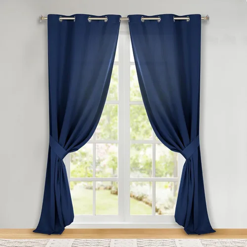 Miniatura 184 de Superior Cortinas Opacas, Oscurecimiento de Habitación, Dormitorio, Cortinas, Cocina, Acentos de Ventana de Sala de Estar, Bloqueo Solar, Térmico