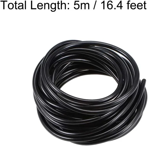 Miniatura 2 de uxcell Manguera de tubo de PE 0.118 in ID 0.197 in OD 16.4 ft 16.4ft Tubo de tubo de longitud para sistema de enfriamiento de riego de jardín