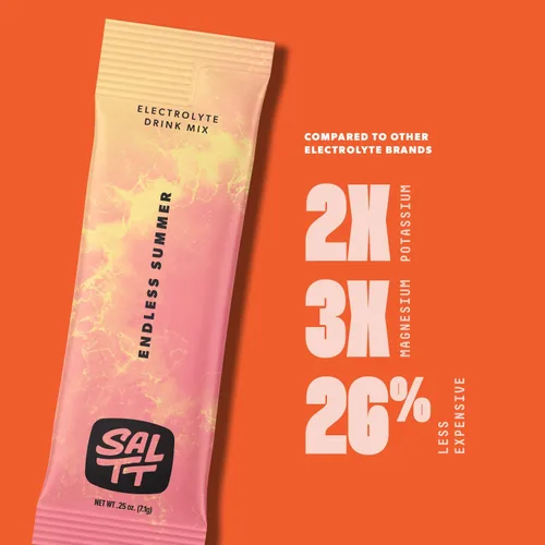 Miniatura 3 de SALTT - Mezcla de bebida con sabor a electrolitos en polvo, verano sin fin, 30 paquetes de hidratación, magnesio, potasio, sodio, oligominerales