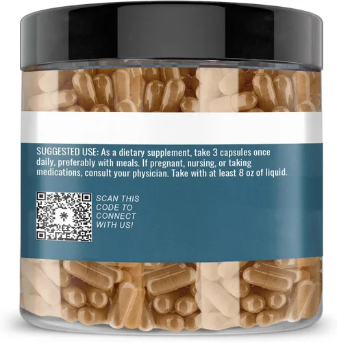 Miniatura 3 de Earthborn Elements Cúrcuma y Moringa 200 cápsulas, pura y sin diluir, sin aditivos