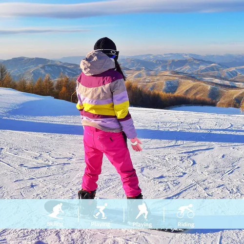 Miniatura 7 de Unigear Guantes de esquí para niños, impermeables, para invierno, clima frío, snowboard y snowboard, se adaptan tanto a niños como a niñas