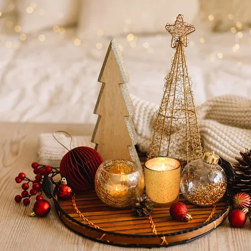 Miniatura 5 de SUPMIND Paquete de 12 tarros de vela de vidrio de 10oz - tarros de vela vacíos dorados con tapas de bambú, tarros de vela a granel para centros