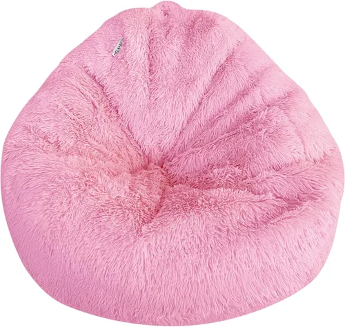 Miniatura 18 de Funda para silla de puf para almacenamiento de animales de peluche (sin relleno) para niños y adultos. Extra grande, nido de pájaro, puf suave