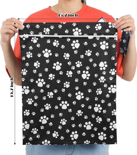 Miniatura 2 de Shappy 2 piezas bolsas grandes de viaje para lavandería, lavables, impermeables, para ropa húmeda y seca, bolsa grande para ropa sucia, baño