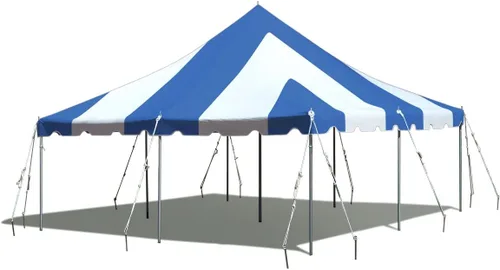 Miniatura 11 de TentandTable Tienda de campaña con toldo de alta calidad de 20 x 40 pies, rojo/blanco/azul, para exteriores, capacidad de 80 a 160 personas