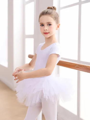 Miniatura 2 de EASTBUDDY Vestido de ballet para niñas, leotardo de baile con falda tutú, traje de bailarina