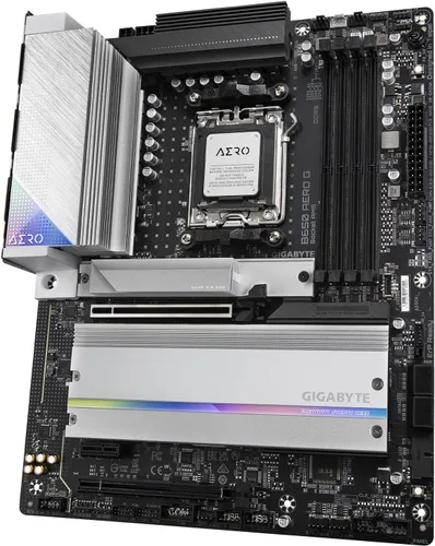 Miniatura 4 de GIGABYTE B650 AERO G - Tarjeta madre compatible con AM5/ LGA 1718/ AMD B650/ ATX/DDR5/PCIe 5.0 M.2/PCIe 5.0/USB 3.2 Gen2X2 Type-C/Wi-Fi 6E/Intel