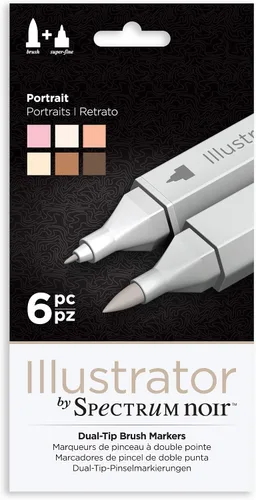 Miniatura 13 de Spectrum Noir Illustrator by Spectrum Noir - 12 marcadores de alcohol de punta doble para artistas, figura