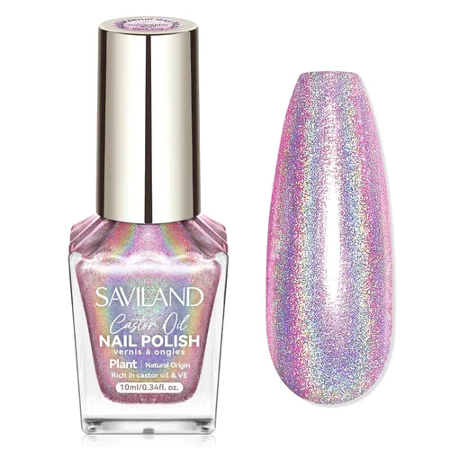 Miniatura 13 de SAVILAND Esmalte de uñas metálico dorado: esmalte de uñas espejo dorado de secado rápido, esmalte de uñas cromado regular, fácil de usar y quitar
