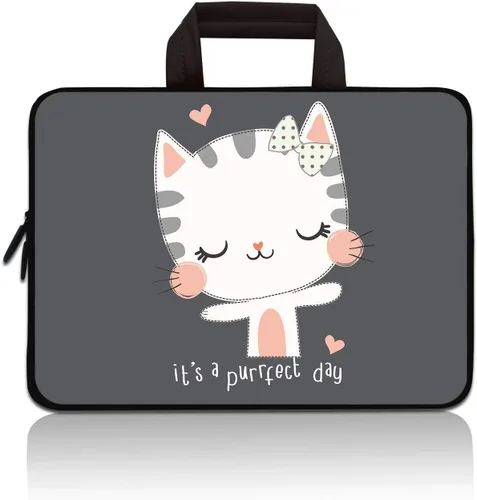 Miniatura 4 de 14 15 15.4 15.6 pulgadas Funda para portátil con asa, funda protectora para computadora, funda para portátil de neopreno, funda para cuaderno, funda