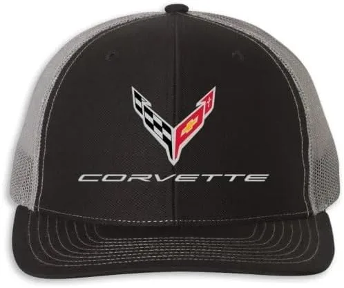Miniatura 2 de SR1 Performance C8 Corvette Snapback Hat - Gorra trasera de malla estructurada Chevy