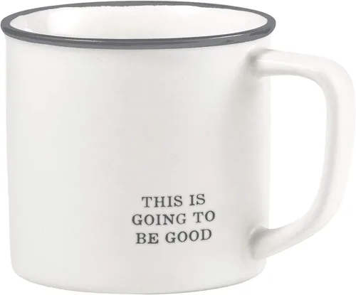 Miniatura 22 de Santa Barbara Design Studio Tazas de café en blanco y negro con diseños cara a cara, taza de gres, 16 onzas, Anti-Social
