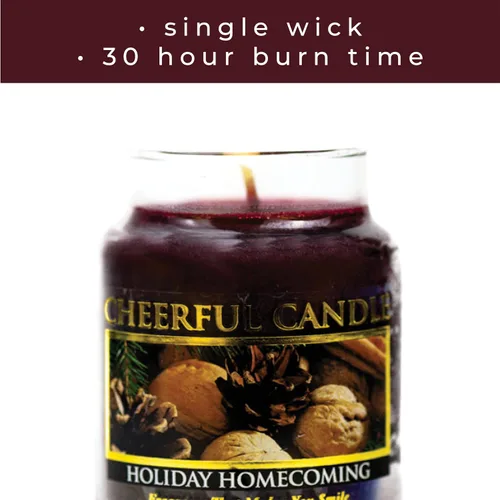Miniatura 4 de A Cheerful Giver - Vela perfumada en tarro de vidrio para fiestas (6 onzas) con tapa y fragancia fiel a la vida, fabricada en Estados Unidos