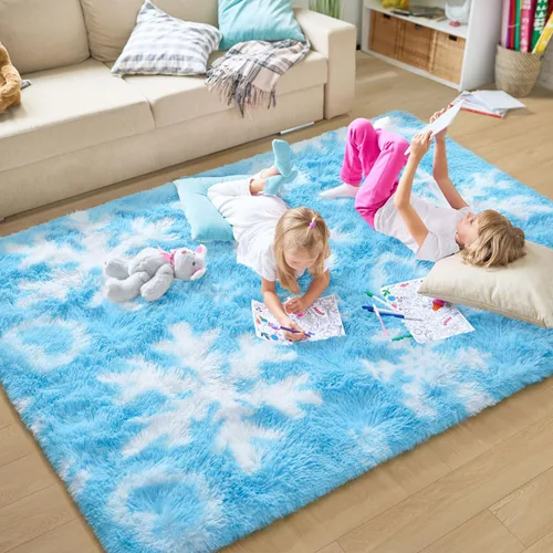 Miniatura 131 de EVOIONOS - Alfombra redonda gris para dormitorio, 5x5 pies; alfombras circulares suaves y esponjosas para sala de estar, alfombras de felpa peludas