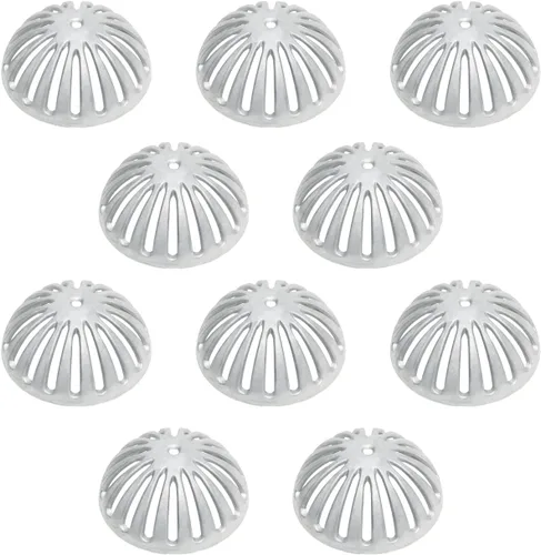 Miniatura 9 de Leyso Cubierta de drenaje de suelo de cúpula de aluminio resistente y colador de drenaje, cubierta de drenaje extraíble para exteriores, colador