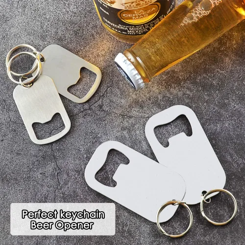 Miniatura 7 de Juego de 12 abrebotellas de sublimación de 1.2 x 2 pulgadas de acero inoxidable en blanco, abridor de botellas de cerveza en blanco, personalizable