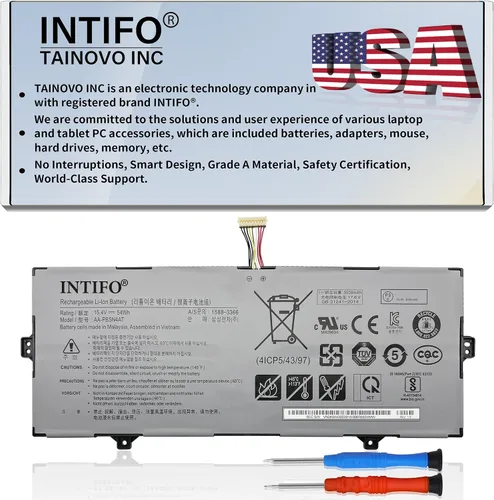 54Whr AA-PBSN4AT - Batería para portátil compatible con Samsung Galaxy Book de 15.6 pulgadas, NP750TDA NP750TDA-XD1US NP750TDA-XD2US NP750XDA-KD1US