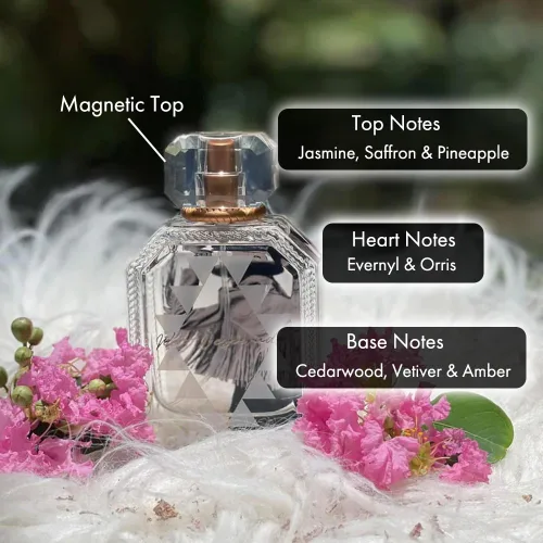 Miniatura 2 de HOOEY West Desperado Perfume para mujer, perfume cítrico de larga duración para mujeres con notas de jazmín, azafrán, madera de cedro, ámbar y más