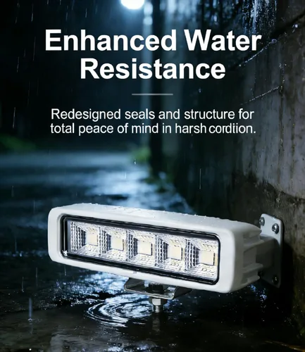 Miniatura 5 de Luces LED impermeables para barco, 2 piezas, 72 W, luces marinas para cubierta/muelle, 4000 Lúmenes, luz de inundación de 150°, 16 cm, barra de luz