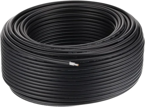 Miniatura 9 de MECCANIXITY Cable de panel solar de 164 pies 10AWG 6mm2, extensión de cable solar estañado, alambre de cobre negro, para RV, barco, panel solar