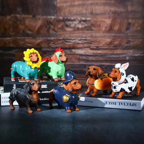 Miniatura 2 de Cachorro perro moneda banco Dachshund caja de ahorro de dinero vaca