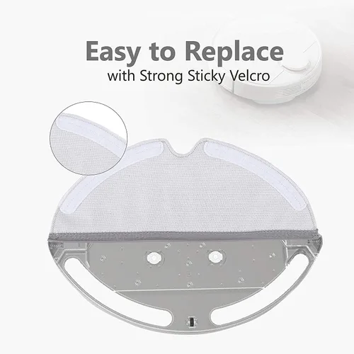 Miniatura 5 de KEEPOW 12 paños de microfibra compatibles con Roborock S5, S5 Max, S6, S6 Pure, S6 MaxV, E4, E35 y E2 Mi, lavables y reutilizables