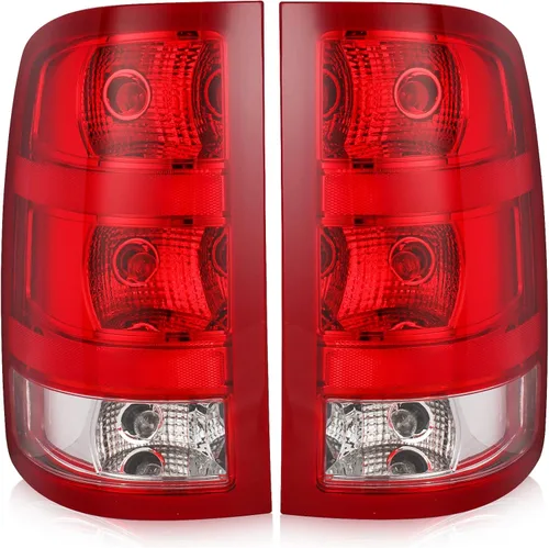 Conjunto de luz trasera Compatible con 2007-2013 GMC Sierra 1500 2500HD 3500HD Estilo de fábrica Luces de freno traseras para camioneta pickup,