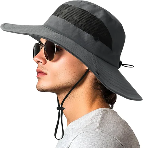 Miniatura 17 de PFFY Sun Beach Hats for Women Men UV Protection Wide Brim Foldable Fishing Sun Bucket Hat Outdoor Essentials