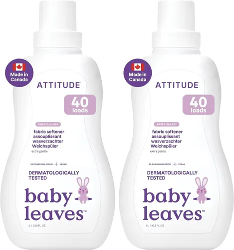 Miniatura 11 de ATTITUDE Suavizante para telas de bebé, ingredientes a base de plantas y minerales, compatible con lavadoras de alta eficiencia (HE), productos