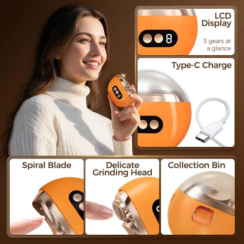 Miniatura 4 de Cortaúñas eléctrico multifuncional, kit de aseo recargable de 3 velocidades ajustables, pulido y cuidado suaves, amoladora automática portátil