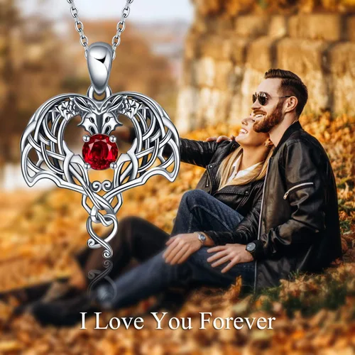 Miniatura 5 de ONEFINITY ElephantOwlHorseDragonWolfTurtle Necklace Sterling Silver Celtic Knot Pendant Necklace Animal Jewelry Gifts fro Women Mom