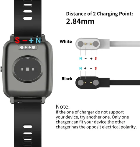 Miniatura 2 de Compatible con MVEFOIT/Wwzzey Y22, cable de carga USB de 3.4 pies, base de carga de repuesto para MVEFOIT Smartwatch Charger Accesorios