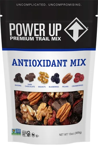Miniatura 11 de Power Up Mega Omega Trail Mix Gourmet Nut - Bolsa de mezcla de frutos secos, 14 onzas