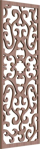 Miniatura 90 de Smithfield Paneles de pared decorativos de madera con calado, 13 3/8 pulgadas de ancho x 34 3/8 pulgadas de alto x 3/8 de alto, roble rojo rojo