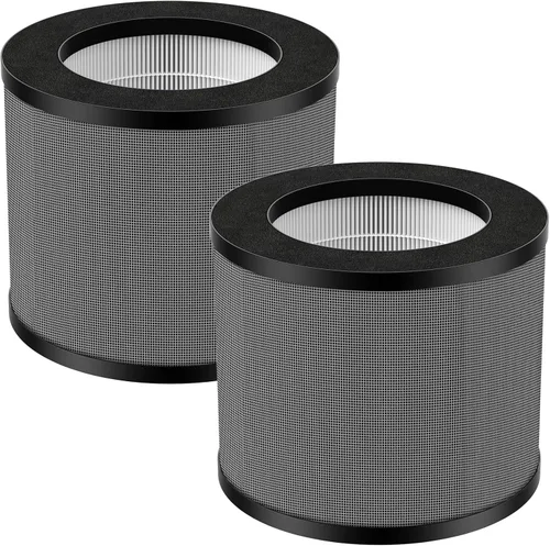 TT-AP006 Filtro de repuesto compatible con TaoTronics TT-AP006, filtro HEPA 3 en 1 y filtro de carbón activado de alta eficiencia, paquete de 2