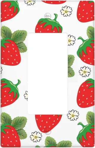 Miniatura 64 de Cubierta decorativa para interruptor de luz de eucalipto tostado, placa de pared de doble palanca, acuarela, hojas marrones, planta con cubierta