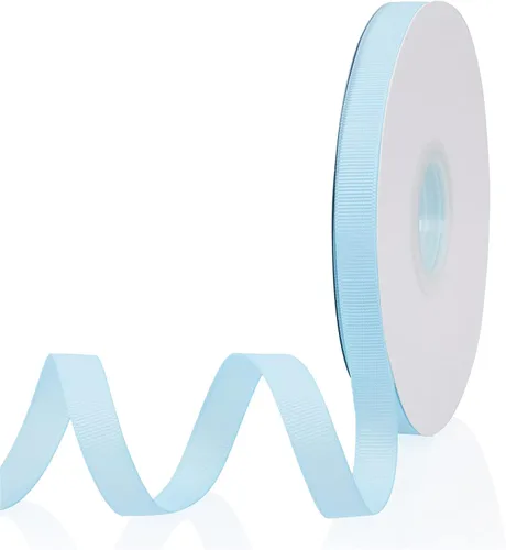 Miniatura 16 de Cinta de grogrén de doble cara de color liso azul bebé de 1-1/2 pulgadas x 50 yardas para envolver regalos, bodas, fiestas, manualidades, lazos