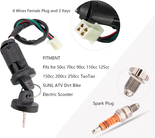 Miniatura 7 de Kit completo de arnés de cableado GY6 para arnés de cableado 50cc 70CC 90CC 110CC 125cc 4 tiempos ATV Dirt Bike Moped Quad Go Kart Scooter Eléctrico