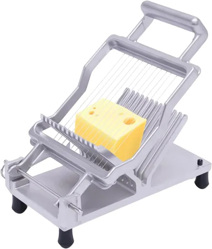 Cortador de queso comercial con alambre de acero inoxidable de 0.4 in y 0.8 in, cortador de queso, tabla de cortar mantequilla, máquina para hacer