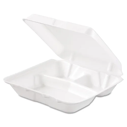 Miniatura 3 de Dart 80HT3R Sm 3 Comp - Contenedor de espuma con bisagras, 8 pulgadas (caja de 200)